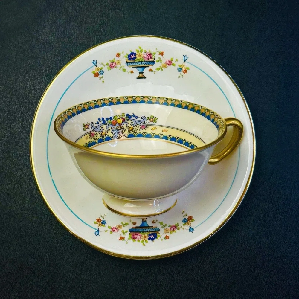 Mismatched Tea Cups & Saucers Set Of 2 Vintage China